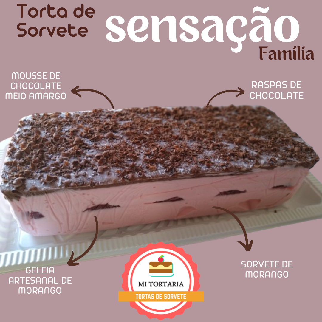 Torta de Sorvete Sensação Família