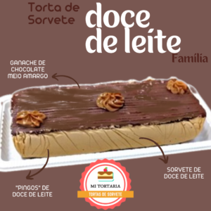 Torta de Sorvete Doce de Leite Família