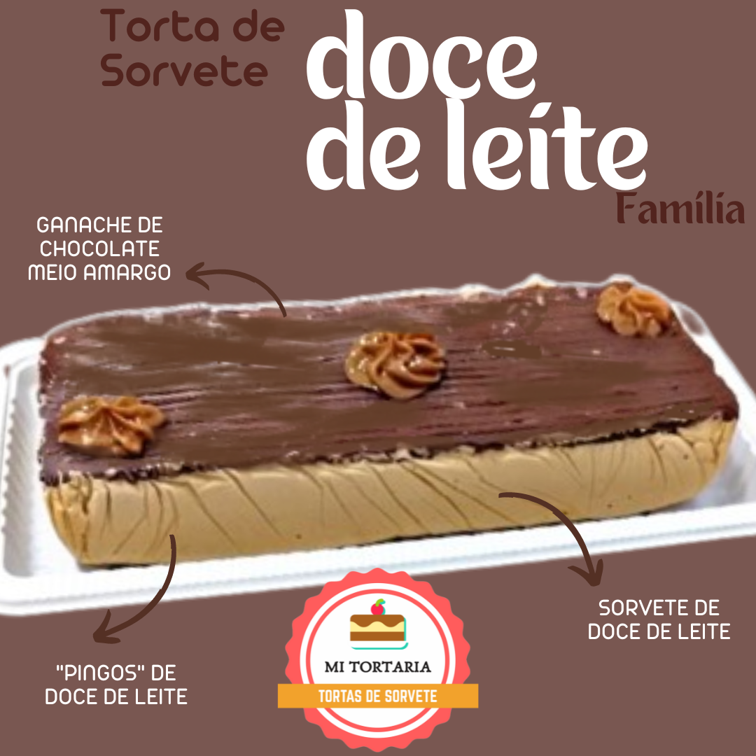 Torta de Sorvete Doce de Leite Família