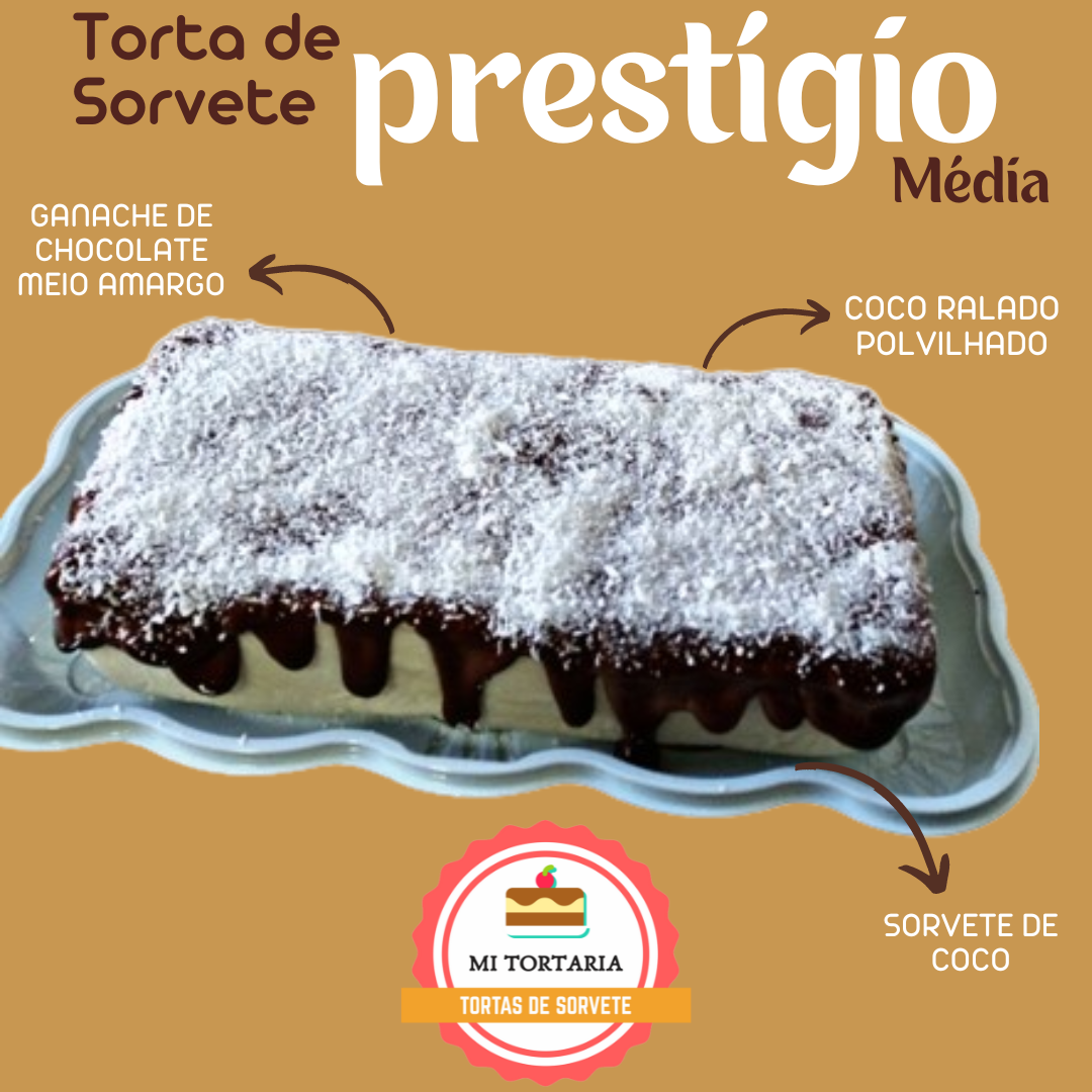 Torta de Sorvete Prestígio Média