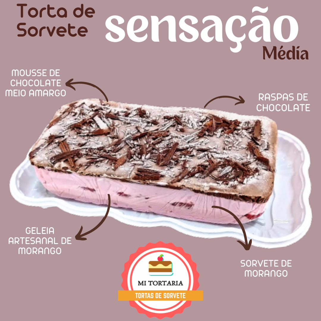 Torta de Sorvete Sensação Média
