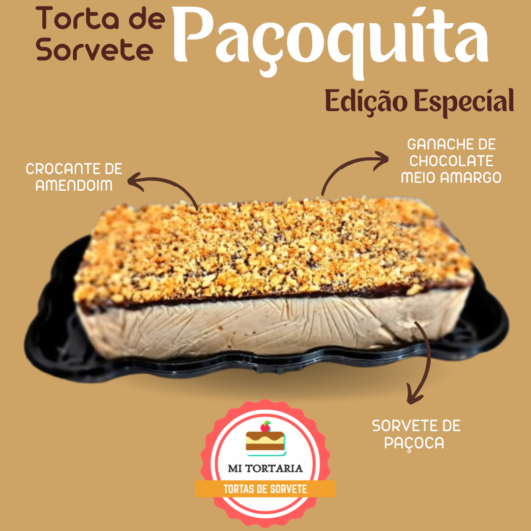 Torta de Sorvete Paçoquita Média
