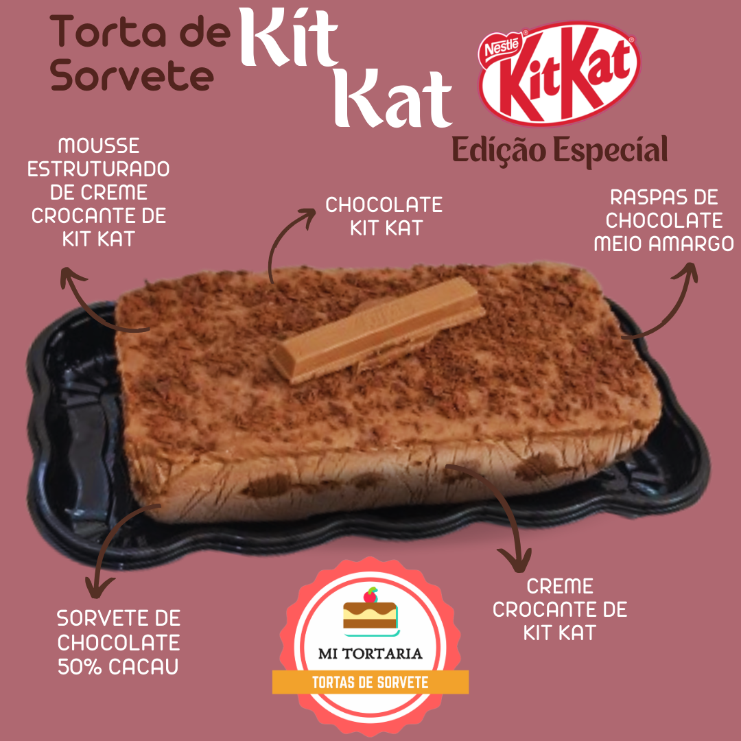 Torta de Sorvete Especial KIT KAT Média